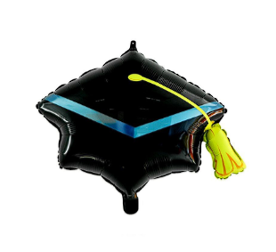 Шар Фигура фольгированная, шапочка выпускника 67*56 кит